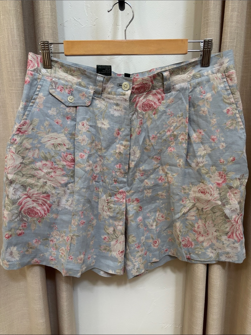 Lauren Ralph Lauren linen floral shorts vintage